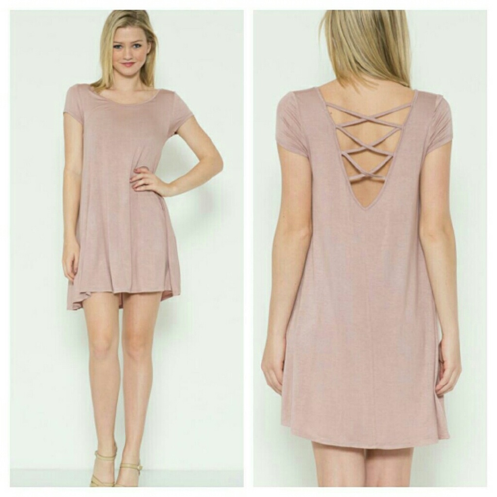 Crisscross Back Swing Dress